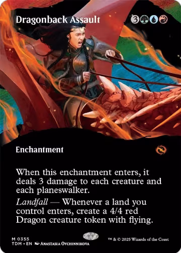 Dragonback Assault (Borderless) (355), Tarkir: Dragonstorm — Magic card price