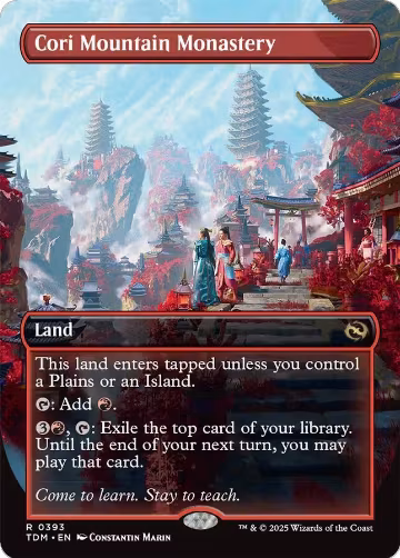 Cori Mountain Monastery (Borderless) (393), Tarkir: Dragonstorm — Magic card price
