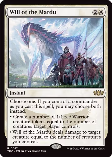 Will of the Mardu (17), Commander: Tarkir: Dragonstorm — Magic card price