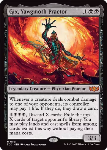 Gix, Yawgmoth Praetor (181), Commander: Tarkir: Dragonstorm — Magic card price