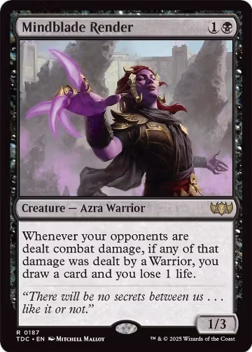 Mindblade Render (187), Commander: Tarkir: Dragonstorm — Magic card price