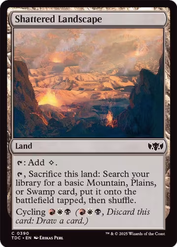 Shattered Landscape (390), Commander: Tarkir: Dragonstorm — Magic card price
