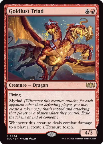 Goldlust Triad (34), Commander: Tarkir: Dragonstorm — Magic card price