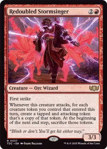 Redoubled Stormsinger (37), Commander: Tarkir: Dragonstorm — Magic card price