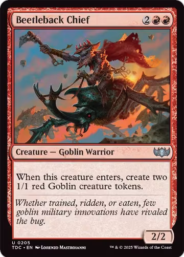 Beetleback Chief (205), Commander: Tarkir: Dragonstorm — Magic card price