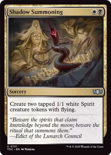 Shadow Summoning (101), Commander: Tarkir: Dragonstorm — Magic card price