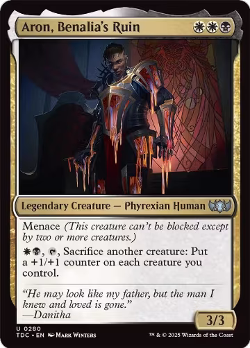 Aron, Benalia's Ruin (280), Commander: Tarkir: Dragonstorm — Magic card price