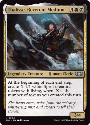 Thalisse, Reverent Medium (306), Commander: Tarkir: Dragonstorm — Magic card price