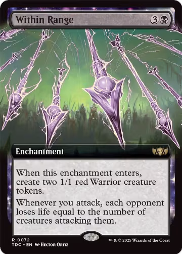 Within Range (Extended Art) (72), Commander: Tarkir: Dragonstorm — Magic card price