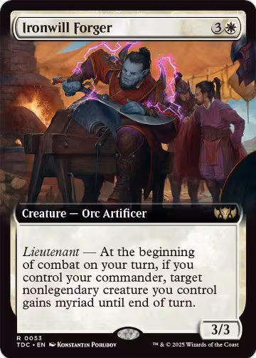 Ironwill Forger (Extended Art) (53), Commander: Tarkir: Dragonstorm — Magic card price