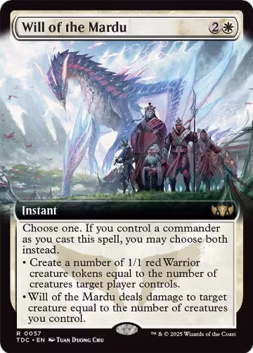 Will of the Mardu (Extended Art) (57), Commander: Tarkir: Dragonstorm — Magic card price