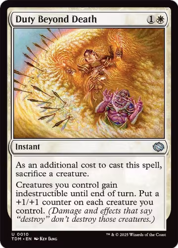 Duty Beyond Death (10), Tarkir: Dragonstorm — Magic card price