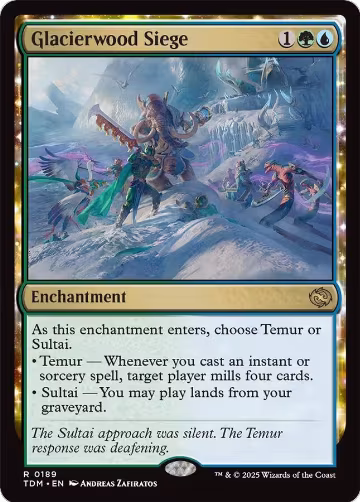 Glacierwood Siege (189), Tarkir: Dragonstorm — Magic card price