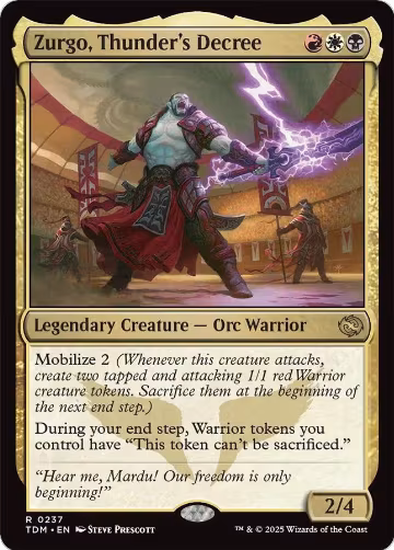 Zurgo, Thunder's Decree (237), Tarkir: Dragonstorm — Magic card price