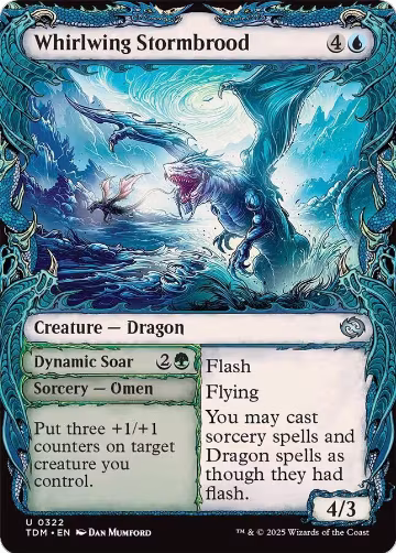 Whirlwing Stormbrood (Showcase) (322), Tarkir: Dragonstorm — Magic card price