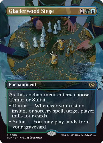 Glacierwood Siege (Borderless) (386), Tarkir: Dragonstorm — Magic card price