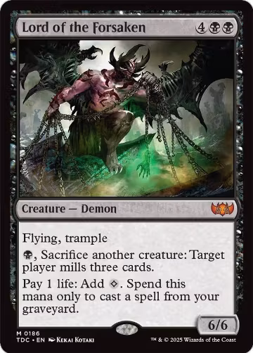 Lord of the Forsaken (186), Commander: Tarkir: Dragonstorm — Magic card price