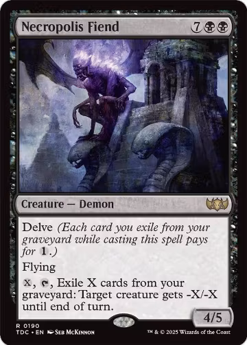Necropolis Fiend (190), Commander: Tarkir: Dragonstorm — Magic card price