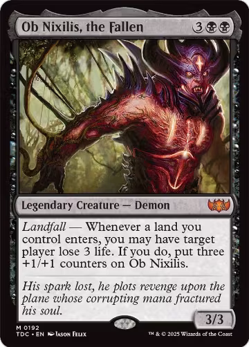 Ob Nixilis, the Fallen (192), Commander: Tarkir: Dragonstorm — Magic card price