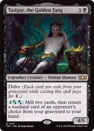 Tasigur, the Golden Fang (197), Commander: Tarkir: Dragonstorm — Magic card price