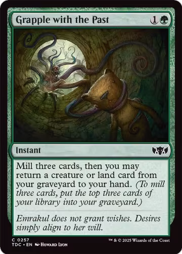 Grapple with the Past (257), Commander: Tarkir: Dragonstorm — Magic card price