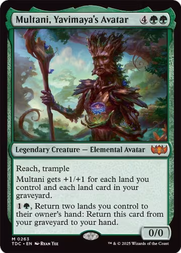 Multani, Yavimaya's Avatar (263), Commander: Tarkir: Dragonstorm — Magic card price