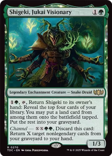 Shigeki, Jukai Visionary (270), Commander: Tarkir: Dragonstorm — Magic card price