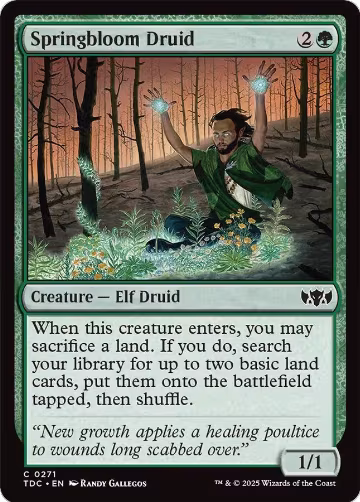 Springbloom Druid (271), Commander: Tarkir: Dragonstorm — Magic card price