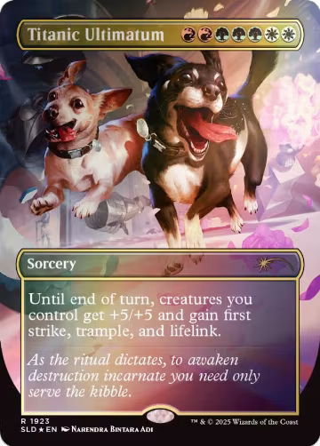 Titanic Ultimatum (1923) (Rainbow Foil) (1923), Secret Lair Drop Series — Magic card price