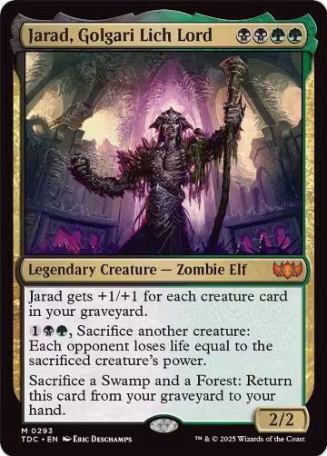 Jarad, Golgari Lich Lord (293), Commander: Tarkir: Dragonstorm — Magic card price