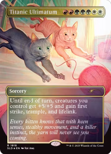 Titanic Ultimatum (1918) (Rainbow Foil) (1918), Secret Lair Drop Series — Magic card price