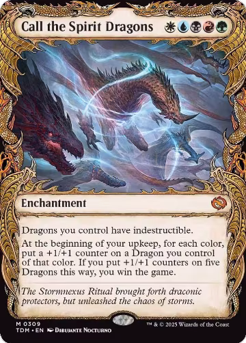 Call the Spirit Dragons (Showcase) (309), Tarkir: Dragonstorm — Magic card price