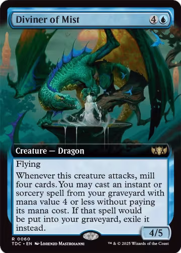 Diviner of Mist (Extended Art) (60), Commander: Tarkir: Dragonstorm — Magic card price