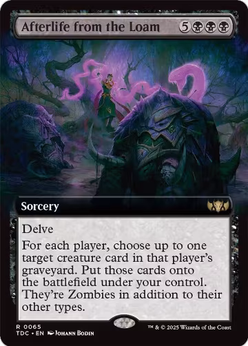 Afterlife from the Loam (Extended Art) (65), Commander: Tarkir: Dragonstorm — Magic card price