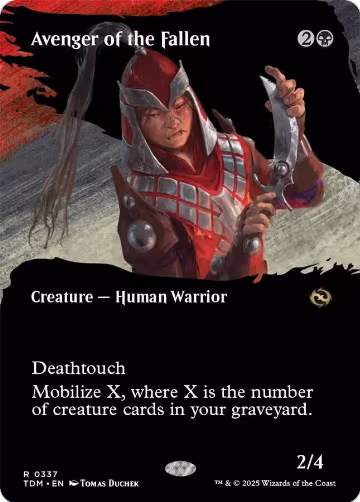 Avenger of the Fallen (Borderless) (337), Tarkir: Dragonstorm — Magic card price