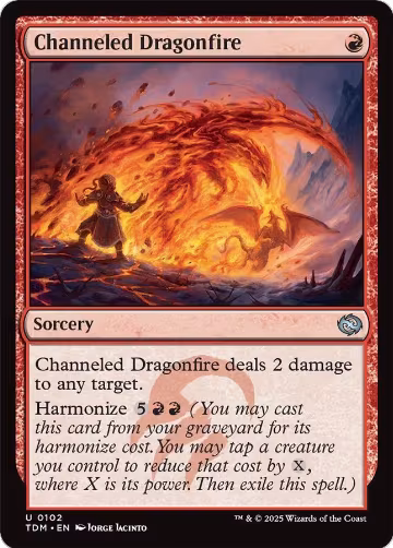 Channeled Dragonfire (102), Tarkir: Dragonstorm — Magic card price