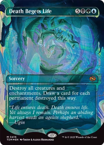 Death Begets Life (Showcase) (Halo Foil) (416), Tarkir: Dragonstorm — Magic card price