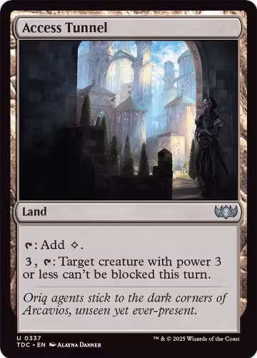 Access Tunnel (337), Commander: Tarkir: Dragonstorm — Magic card price