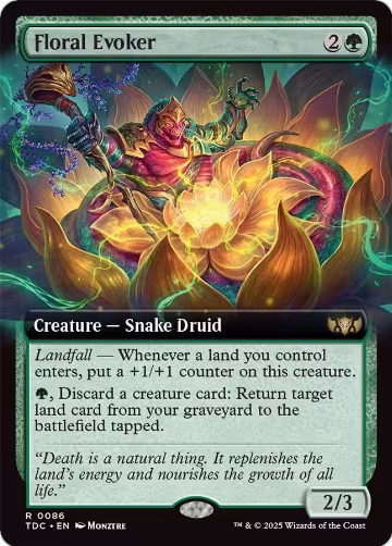 Floral Evoker (Extended Art) (86), Commander: Tarkir: Dragonstorm — Magic card price