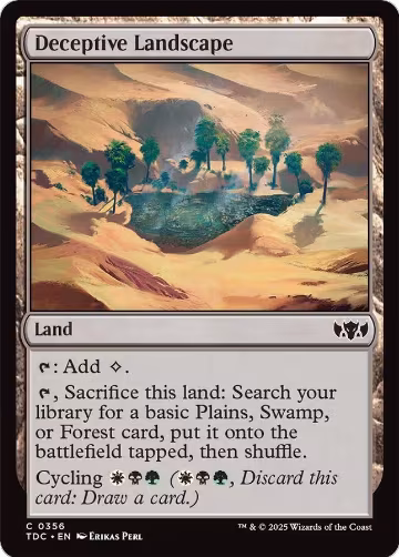 Deceptive Landscape (356), Commander: Tarkir: Dragonstorm — Magic card price