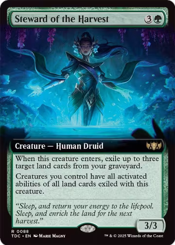 Steward of the Harvest (Extended Art) (88), Commander: Tarkir: Dragonstorm — Magic card price