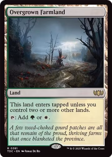 Overgrown Farmland (381), Commander: Tarkir: Dragonstorm — Magic card price