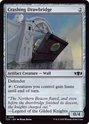 Crashing Drawbridge (316), Commander: Tarkir: Dragonstorm — Magic card price