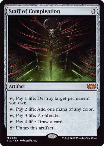 Staff of Compleation (326), Commander: Tarkir: Dragonstorm — Magic card price
