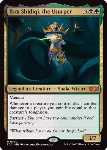 Ikra Shidiqi, the Usurper (100), Commander: Tarkir: Dragonstorm — Magic card price
