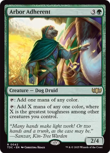 Arbor Adherent (42), Commander: Tarkir: Dragonstorm — Magic card price