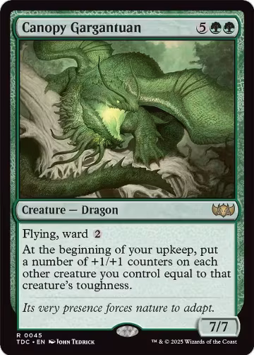 Canopy Gargantuan (45), Commander: Tarkir: Dragonstorm — Magic card price