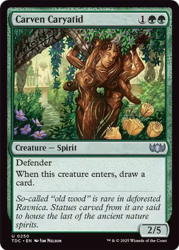 Carven Caryatid (250), Commander: Tarkir: Dragonstorm — Magic card price
