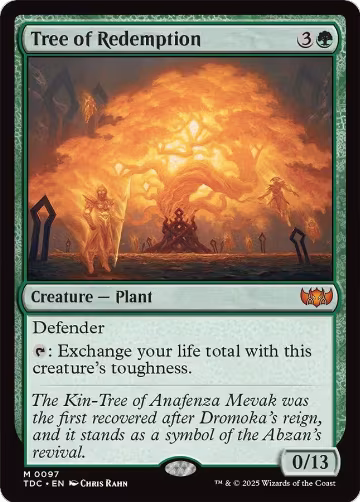 Tree of Redemption (97), Commander: Tarkir: Dragonstorm — Magic card price