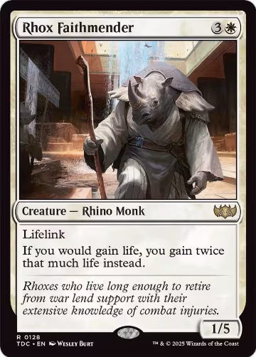 Rhox Faithmender (128), Commander: Tarkir: Dragonstorm — Magic card price